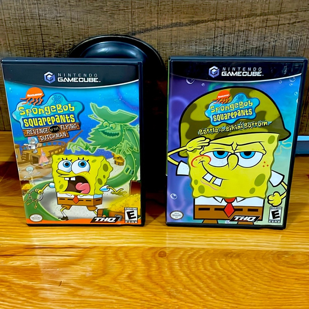 Nintendo GameCube Set of SpongeBob SquarePants games.